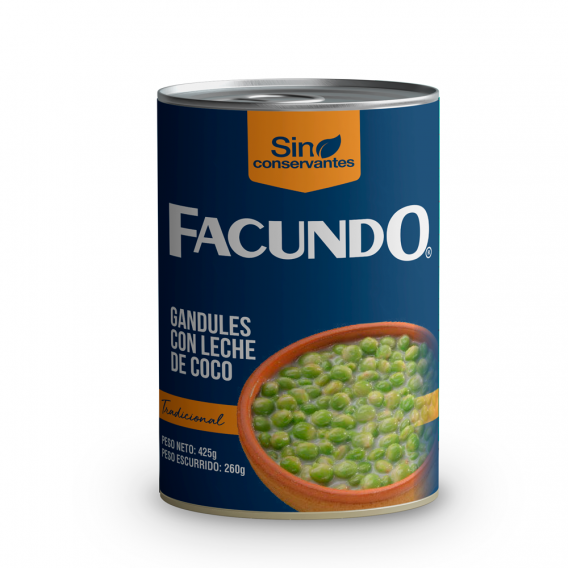 Facundo Gandules Con Leche De Coco 425Gms