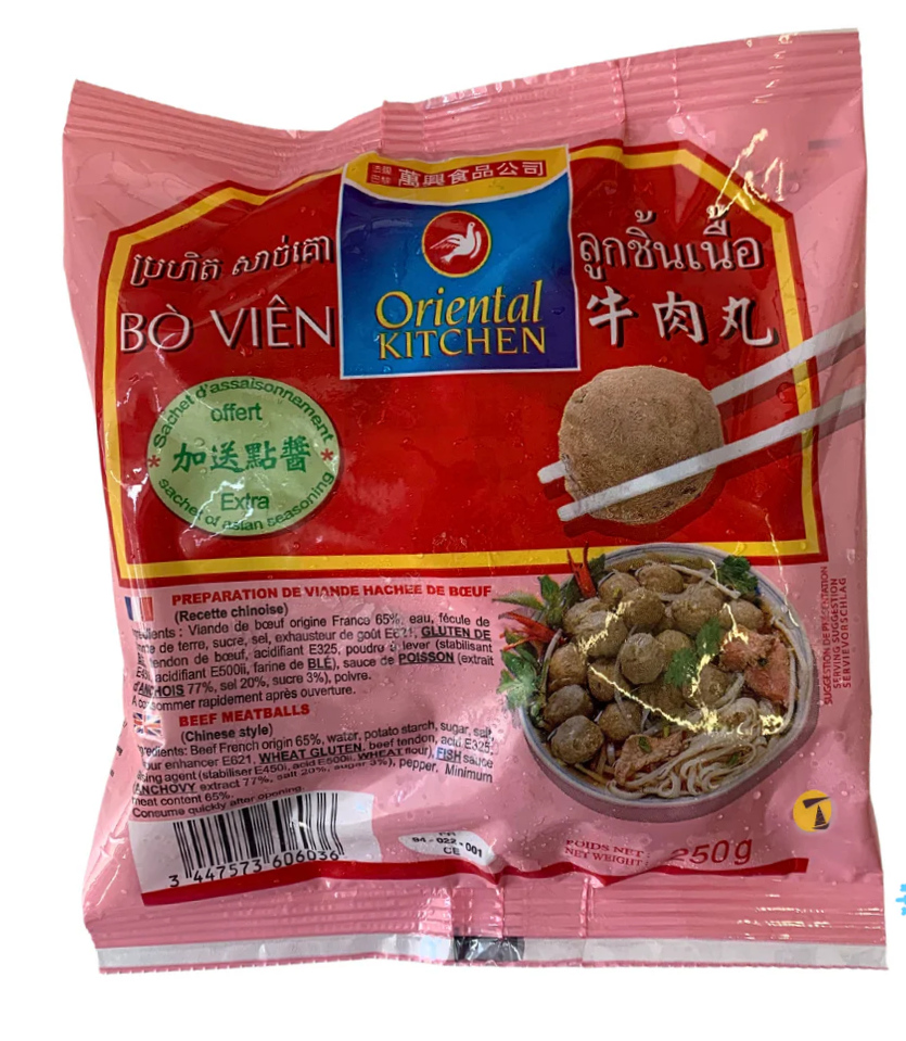 [MEA11783] Oriental Beef Meatballs 250Gms