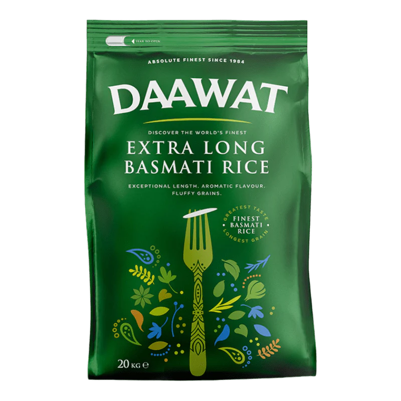 [RIC8937] Daawat Extra Long Basmati Rice 20KG