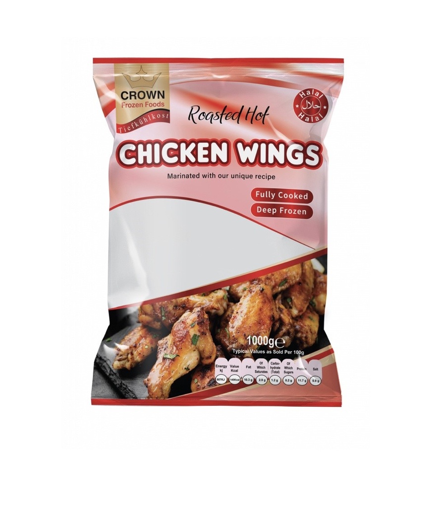 Crown Roasted Hot Chicken Wings 1000Gms