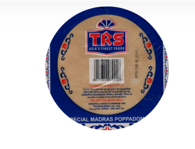 [EAS13825] Trs Madras Pappadoms 200Gms