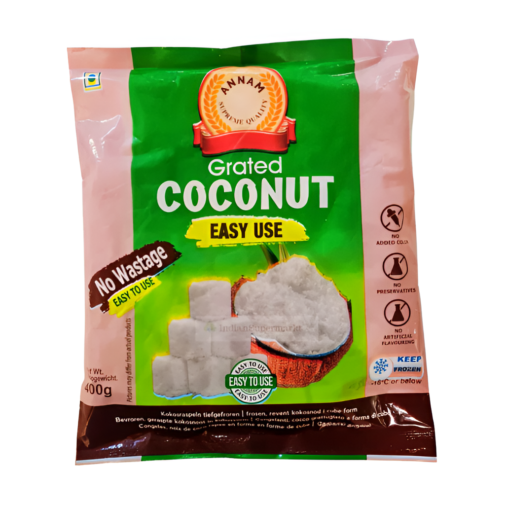 [FRO7637] Annam Frozen Grated Coconut Easy Use 400Gms