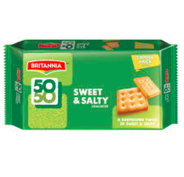 [SNA8282] Britannia 50/50 Sweet N Salty Family Pack 372Gms