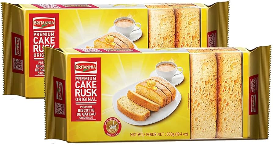 Britannia Cake Rusks (eggless) 550Gms