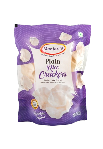 Maniarrs Plain Rice Crackers 200Gms