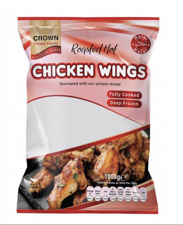 Roasted Hot Chicken wings 1000Gms