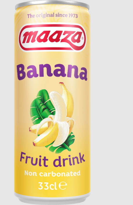 [DRI11038] Maaza Banana Fruit Drink 33Cl (can)
