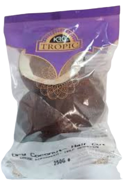 KRG TRopic Dry Coconut Half Cut 250Gms