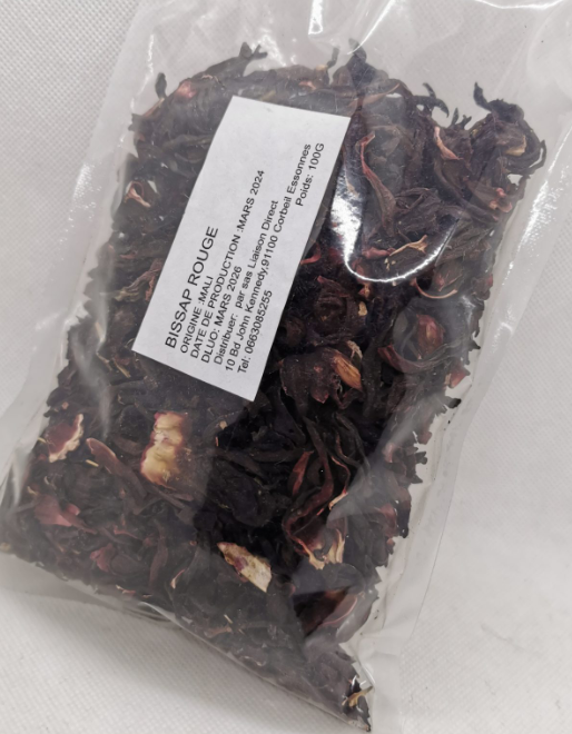 [DRI11210] Racines Food Bissap Rouge 100Gms
