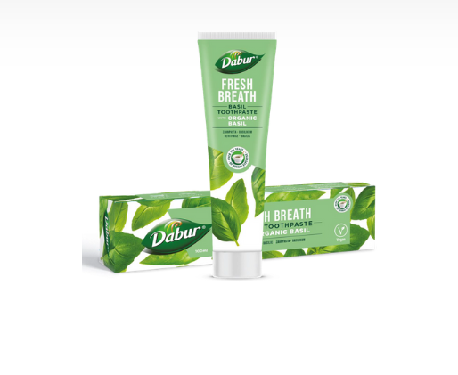 [HEA8781] Dabur Herbal Tooth Paste-Basil 100Ml