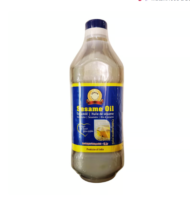 Annam Gingely Oil (Sesame Oil) 1Ltr Plastic Bottle