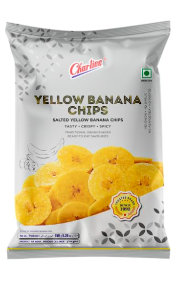 Charliee Yellow Banana Chips 150Gms