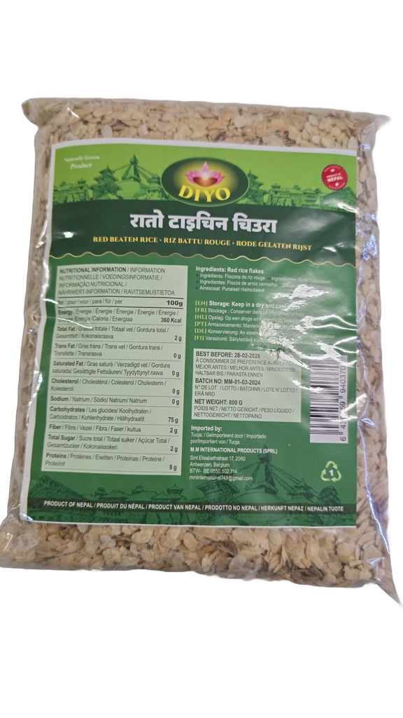 Diyo Red Beaten Rice 800Gms