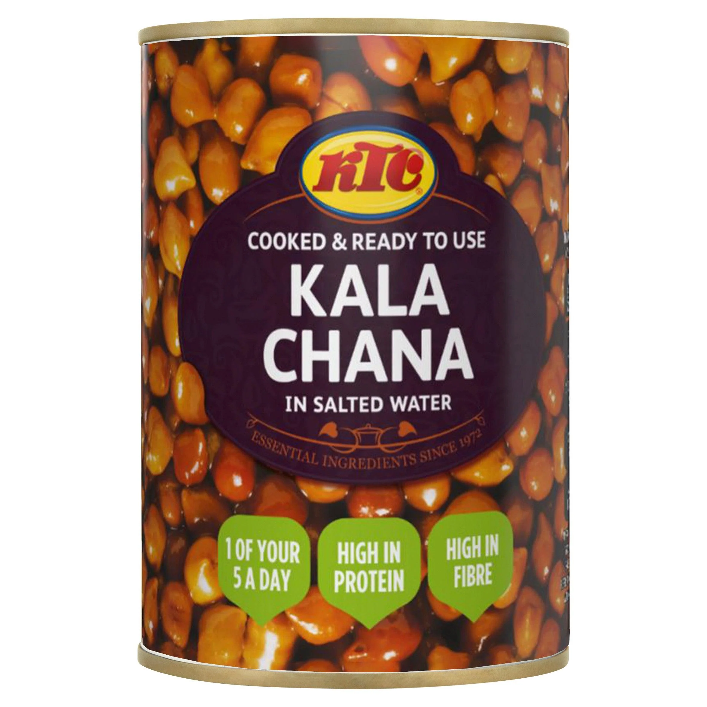 [CAN10411] KTC Kala Chana Brown Tin 400Gms