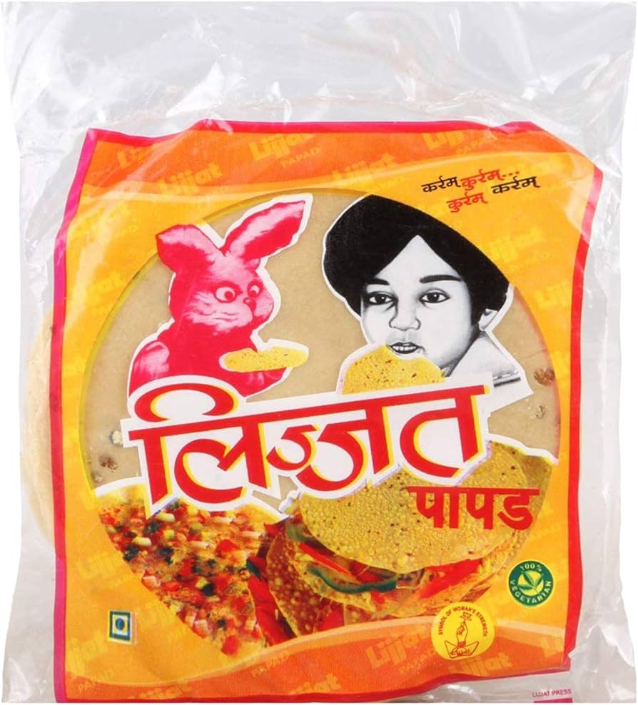 Lijjat Urad With Garlic Papad 200Gms