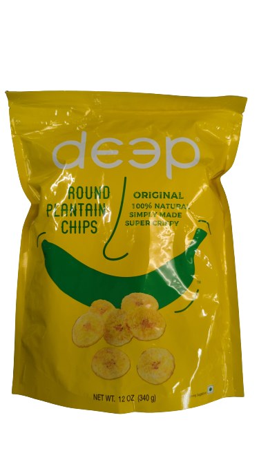 Deep Plantain Chips Round-Original 340Gms