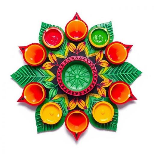Krg Tropic Diya Design 12Pcs 