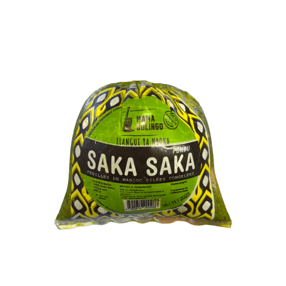 Saka Saka Pounded cassava Leaves 500Gm