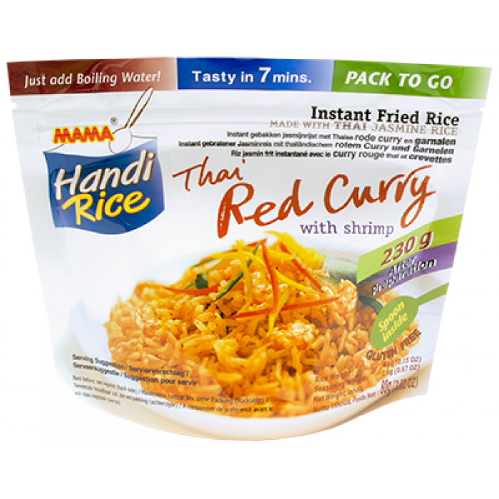 Thai Red Curry with shrimp 80Gm