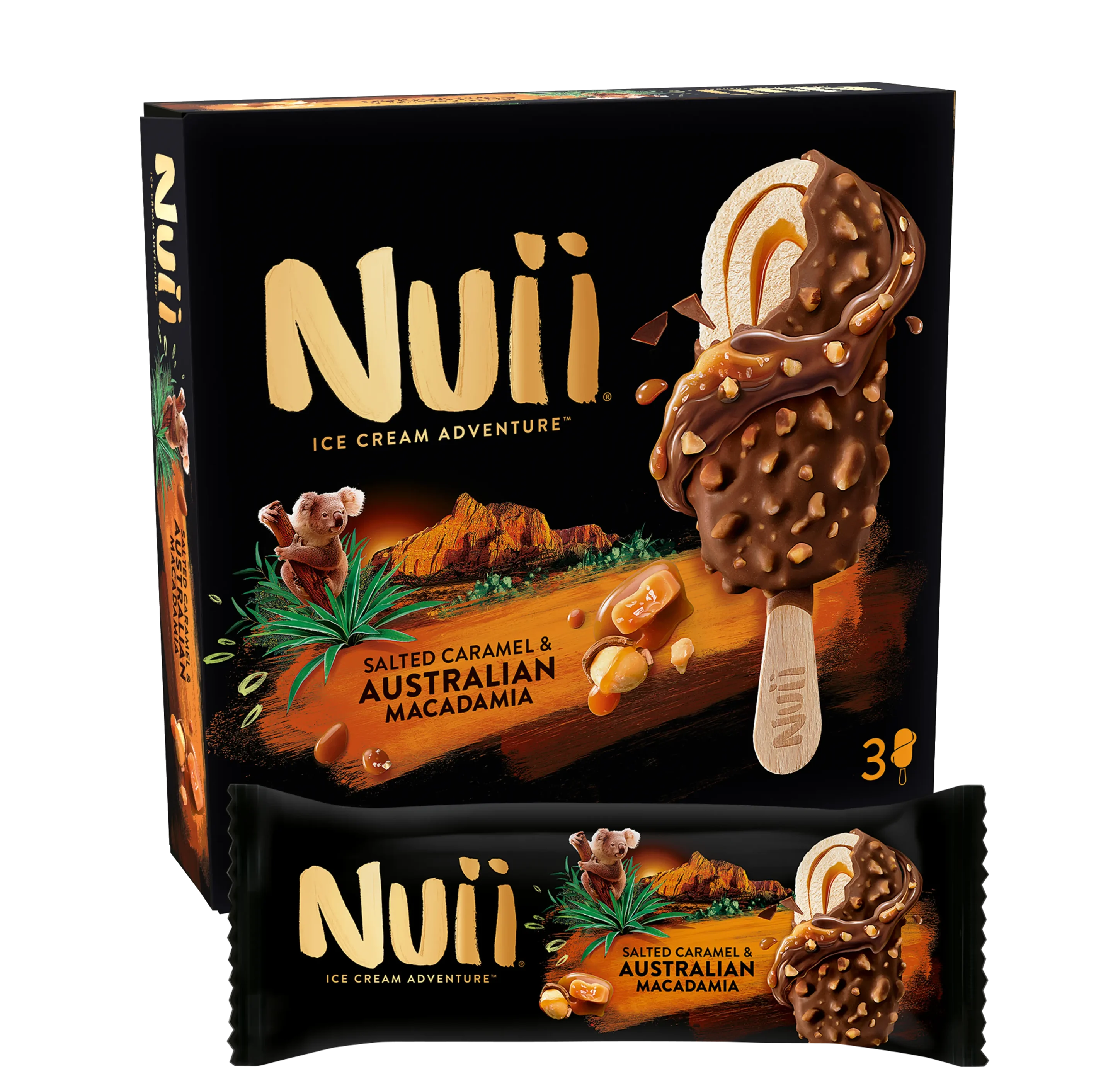 Nuii Salted Caramel Ice Cream 68Gms