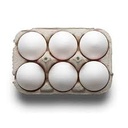 6 Farm Fresh Eggs 