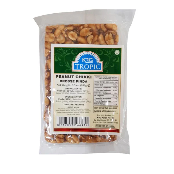 KRG Tropic Butterscotch Peanut Chiki 100Gms